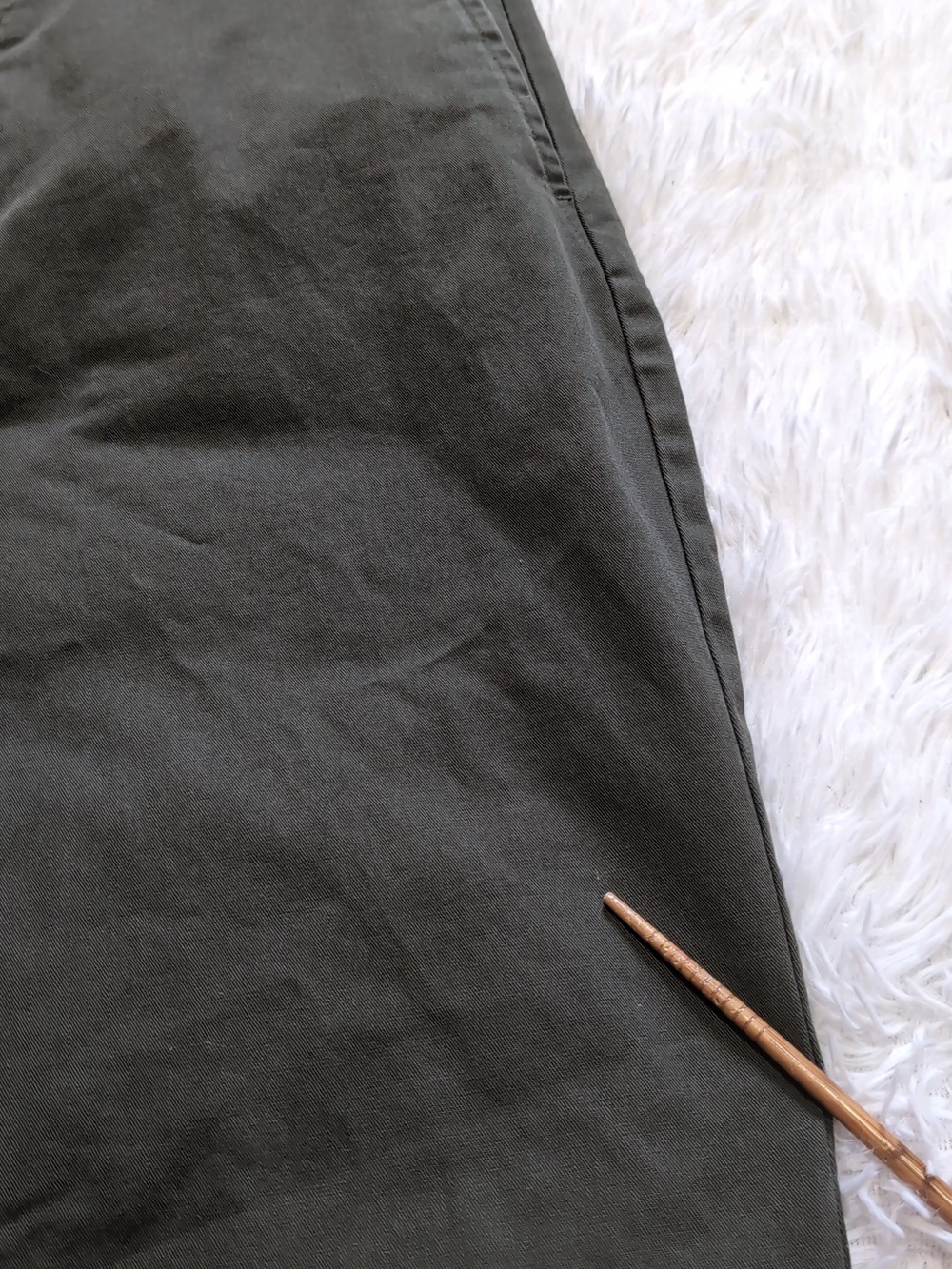 Old Navy Olive Green Loose Taper Built-In Flex Chino Ankle Pants Size 33x32 - Picture 5 of 15